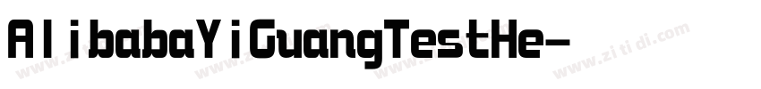 AlibabaYiGuangTestHe字体转换