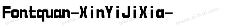 Fontquan-XinYiJiXia字体转换