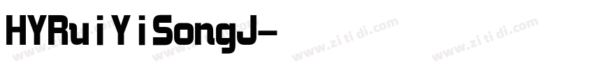 HYRuiYiSongJ字体转换