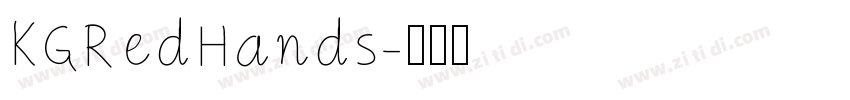 KGRedHands字体转换