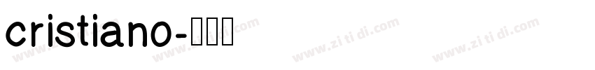cristiano字体转换