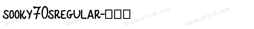 sooky70sregular字体转换
