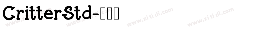 CritterStd字体转换