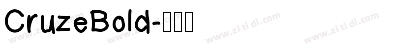 CruzeBold字体转换