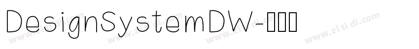 DesignSystemDW字体转换