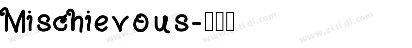 Mischievous字体转换