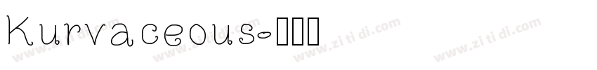 Kurvaceous字体转换