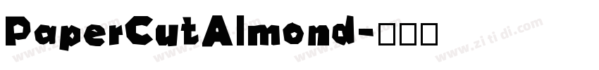 PaperCutAlmond字体转换