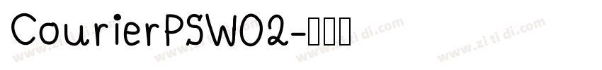 CourierPSW02字体转换