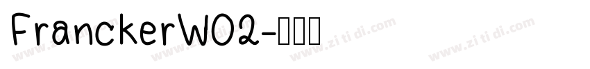 FranckerW02字体转换