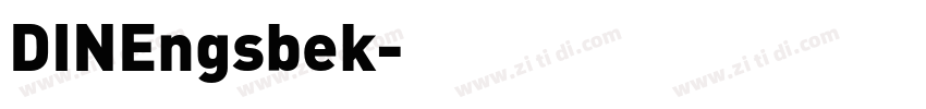 DINEngsbek字体转换
