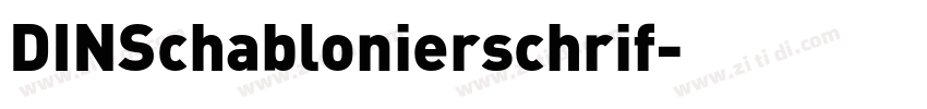 DINSchablonierschrif字体转换