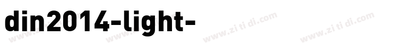 din2014-light字体转换