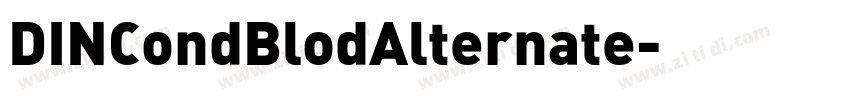 DINCondBlodAlternate字体转换