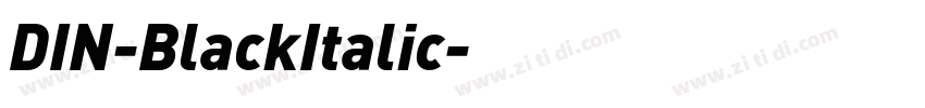 DIN-BlackItalic字体转换