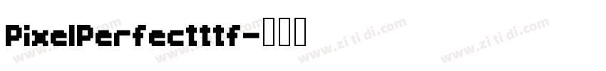 PixelPerfectttf字体转换