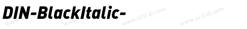 DIN-BlackItalic字体转换