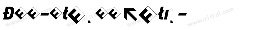 DIN-BlackItalic字体转换