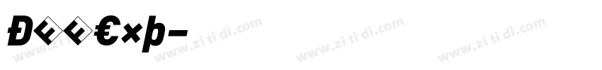 DINExp字体转换
