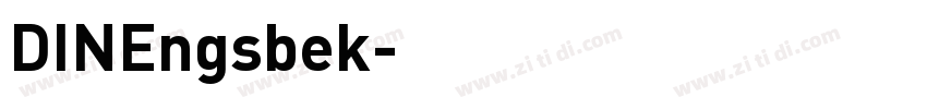 DINEngsbek字体转换