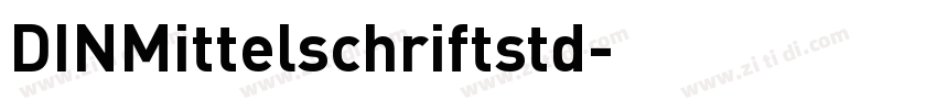 DINMittelschriftstd字体转换