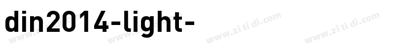 din2014-light字体转换
