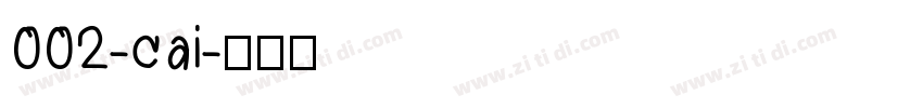 002-cai字体转换