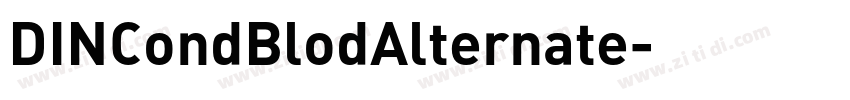 DINCondBlodAlternate字体转换