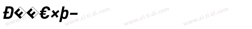 DINExp字体转换