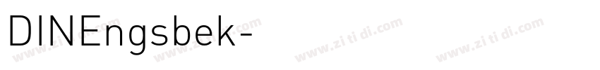 DINEngsbek字体转换