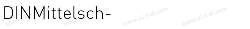 DINMittelsch字体转换