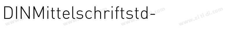 DINMittelschriftstd字体转换