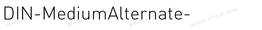 DIN-MediumAlternate字体转换