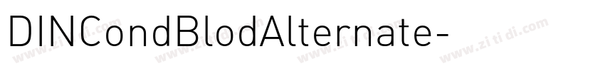 DINCondBlodAlternate字体转换