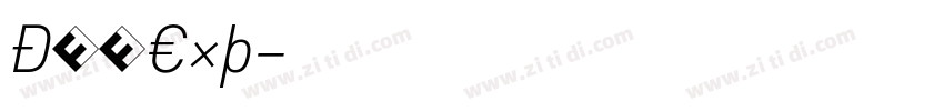 DINExp字体转换