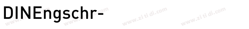 DINEngschr字体转换