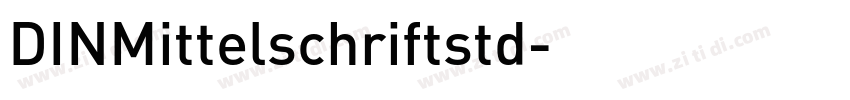 DINMittelschriftstd字体转换