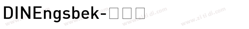 DINEngsbek字体转换
