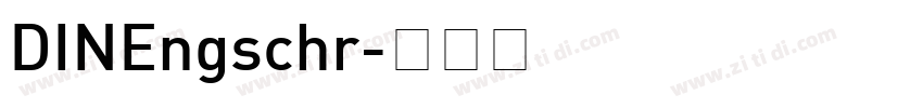DINEngschr字体转换