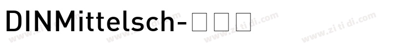 DINMittelsch字体转换