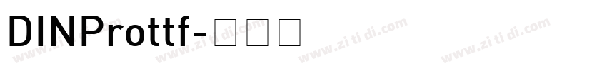DINProttf字体转换