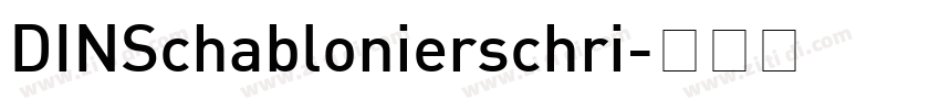 DINSchablonierschri字体转换
