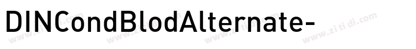 DINCondBlodAlternate字体转换