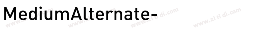 MediumAlternate字体转换