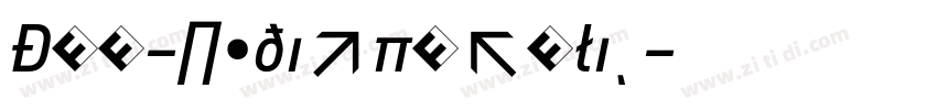 DIN-MediumItalic字体转换