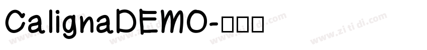 CalignaDEMO字体转换