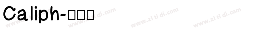 Caliph字体转换