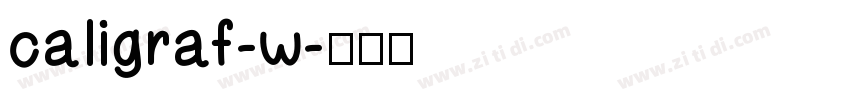 caligraf-w字体转换