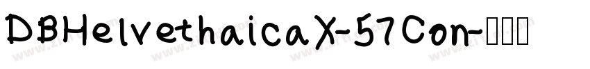 DBHelvethaicaX-57Con字体转换