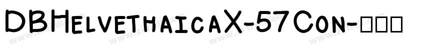 DBHelvethaicaX-57Con字体转换